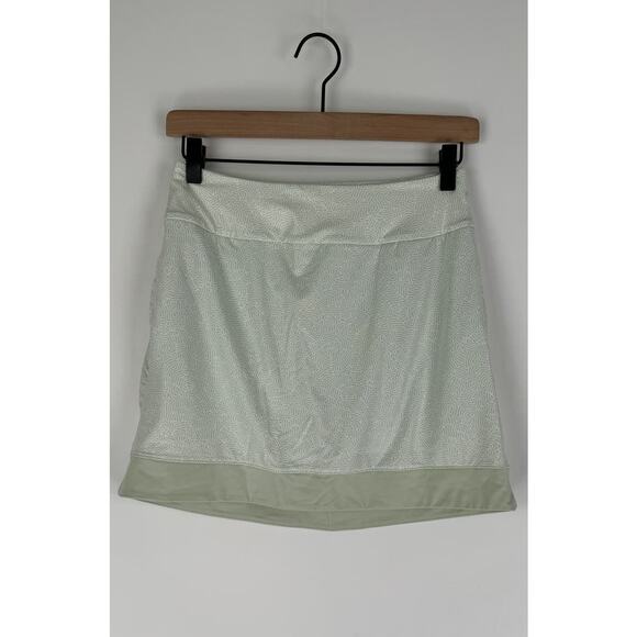 Adidas 16 Inch Ultimate365 Printed Skort Skirt Womens XS Linen Green Flawed New - Picture 1 of 9